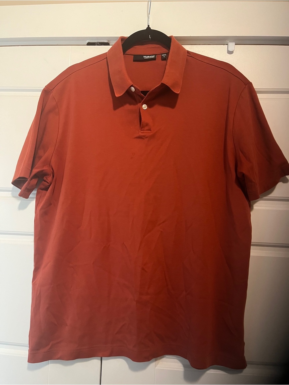 Murano Men's Polo in Deep Rust